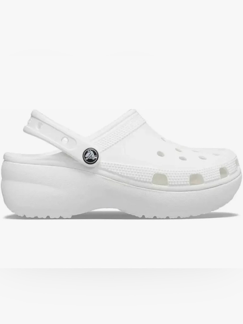 CROCS Classic Platform Clogs White Size 8 Women’s